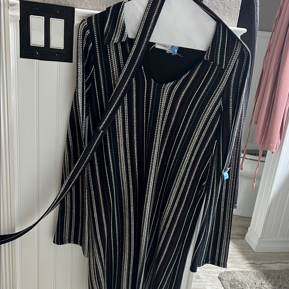Chico's Black Striped Dress